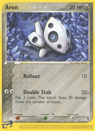 Aron (25/109) [EX: Ruby & Sapphire] - Doe's Cards