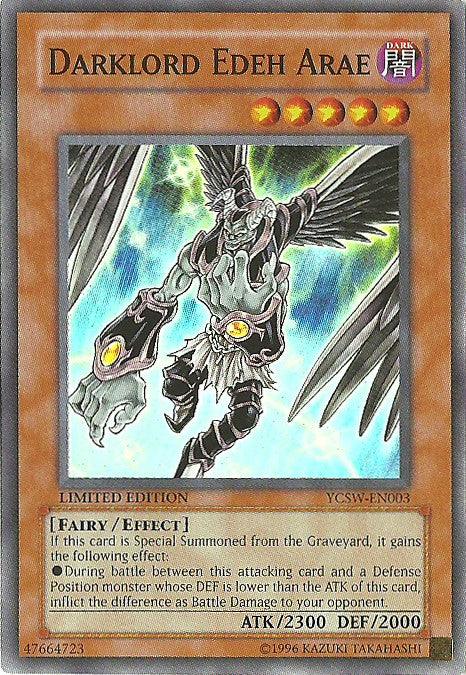 Darklord Edeh Arae [YCSW-EN003] Super Rare - Doe's Cards