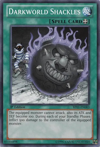 Darkworld Shackles [BP01-EN083] Common - Doe's Cards