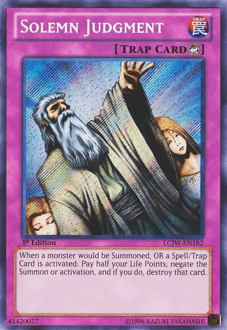 Solemn Judgment [LCJW-EN182] Secret Rare - Doe's Cards