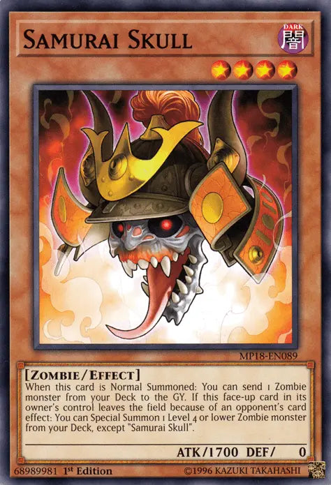 Samurai Skull [MP18-EN089] Common - Doe's Cards