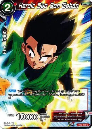 Heroic Duo Son Gohan (TB2-003) [World Martial Arts Tournament] - Doe's Cards
