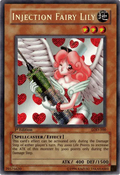 Injection Fairy Lily [LOD-100] Secret Rare - Doe's Cards