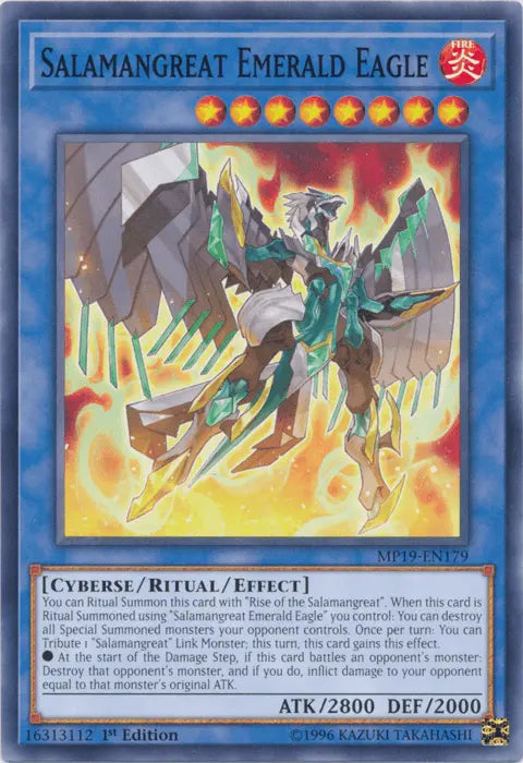Salamangreat Emerald Eagle [MP19-EN179] Common - Doe's Cards