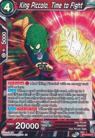 King Piccolo, Time to Fight (BT12-018) [Vicious Rejuvenation] - Doe's Cards