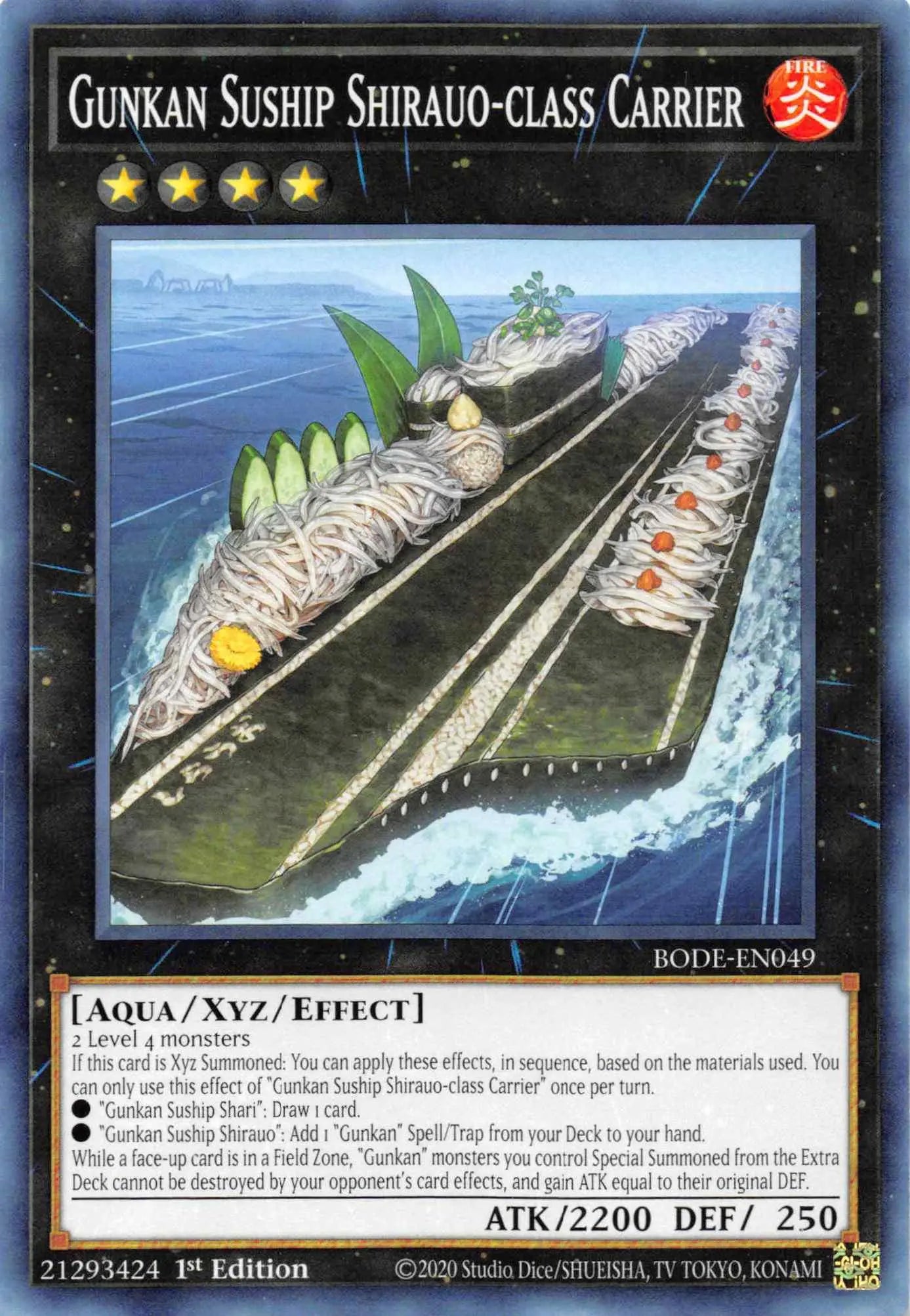 Gunkan Suship Shirauo-class Carrier [BODE-EN049] Common - Doe's Cards