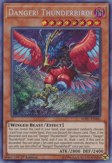 Danger! Thunderbird! [SOFU-EN082] Secret Rare - Doe's Cards