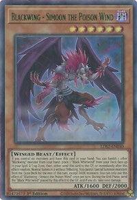 Blackwing - Simoon the Poison Wind (Green) [LDS2-EN040] Ultra Rare - Doe's Cards