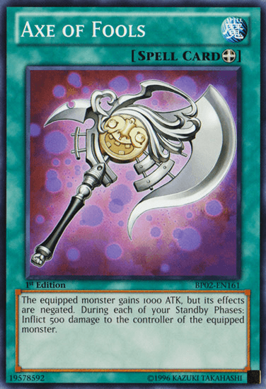 Axe of Fools [BP02-EN161] Mosaic Rare - Doe's Cards