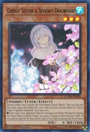 Ghost Sister & Spooky Dogwood [DUDE-EN005] Ultra Rare - Doe's Cards
