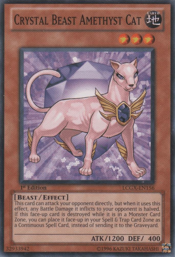 Crystal Beast Amethyst Cat [LCGX-EN156] Common - Doe's Cards