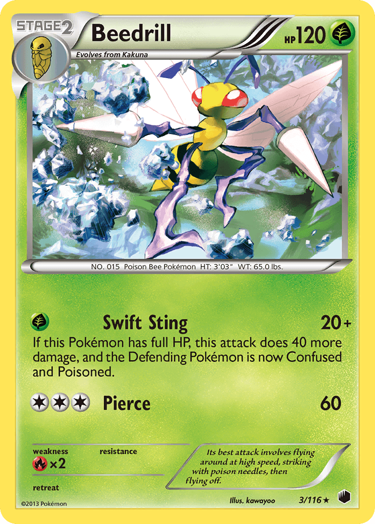 Beedrill (3/116) [Black & White: Plasma Freeze] - Doe's Cards