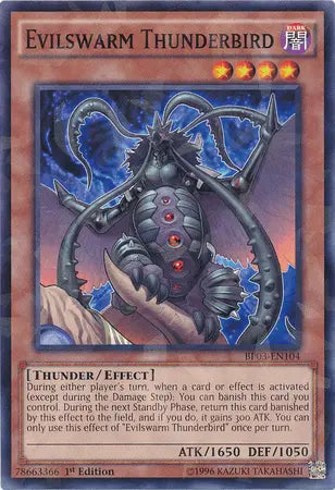 Evilswarm Thunderbird [BP03-EN104] Shatterfoil Rare - Doe's Cards