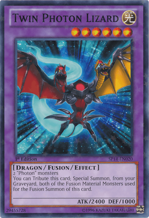 Twin Photon Lizard [SP14-EN020] Starfoil Rare - Doe's Cards