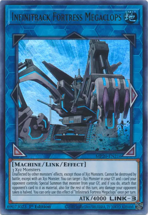 Infinitrack Fortress Megaclops [MP20-EN216] Ultra Rare - Doe's Cards