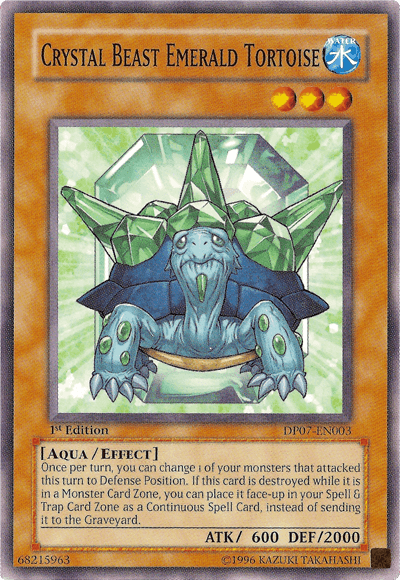 Crystal Beast Emerald Tortoise [DP07-EN003] Common - Doe's Cards