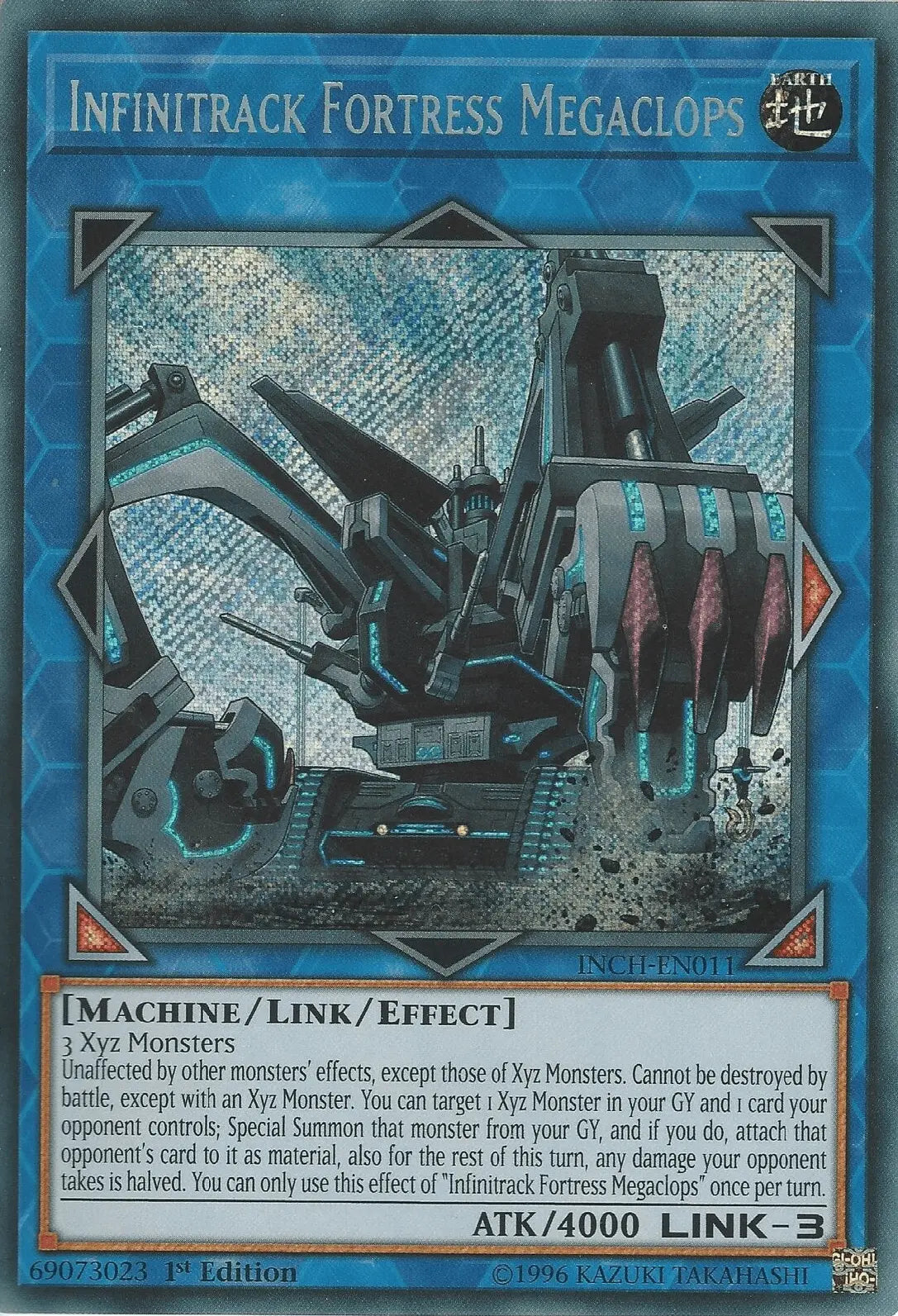 Infinitrack Fortress Megaclops [INCH-EN011] Secret Rare - Doe's Cards