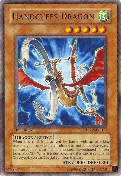 Handcuffs Dragon [TDGS-EN013] Rare - Doe's Cards