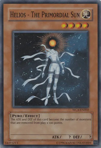Helios - The Primordial Sun [WC6-EN002] Super Rare - Doe's Cards