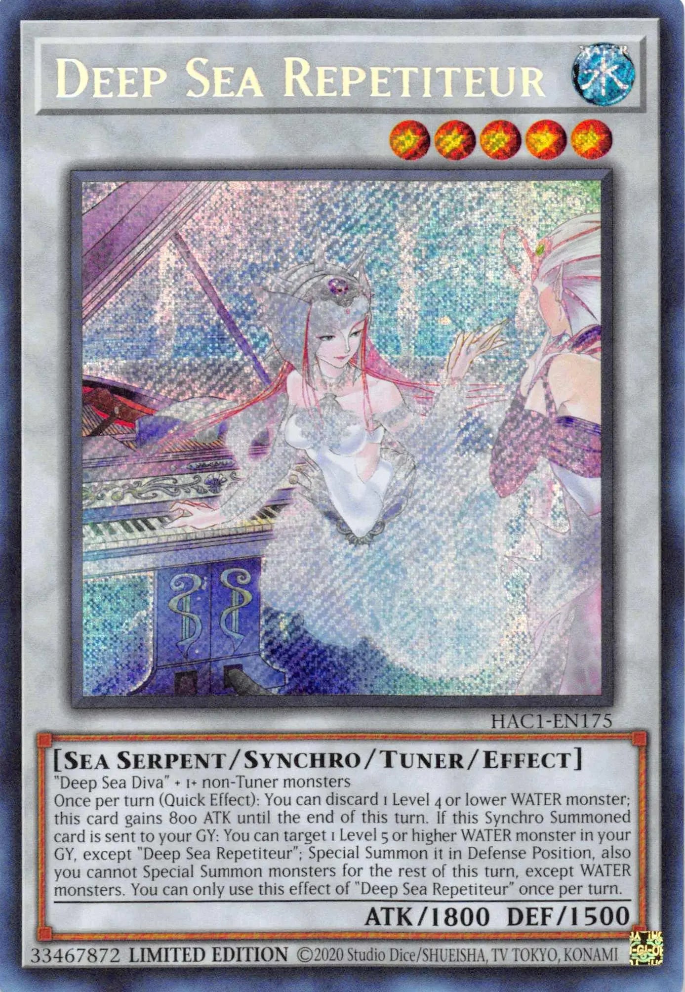 Deep Sea Repetiteur [HAC1-EN175] Secret Rare - Doe's Cards