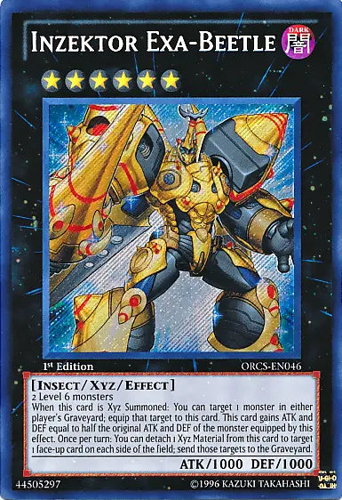 Inzektor Exa-Beetle [ORCS-EN046] Secret Rare - Doe's Cards