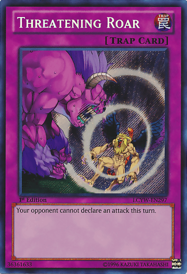 Threatening Roar [LCYW-EN297] Secret Rare - Doe's Cards