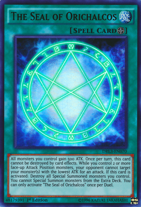 The Seal of Orichalcos [DRL3-EN070] Ultra Rare - Doe's Cards