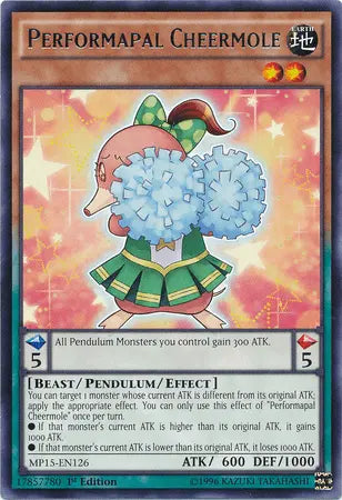 Performapal Cheermole [MP15-EN126] Rare - Doe's Cards