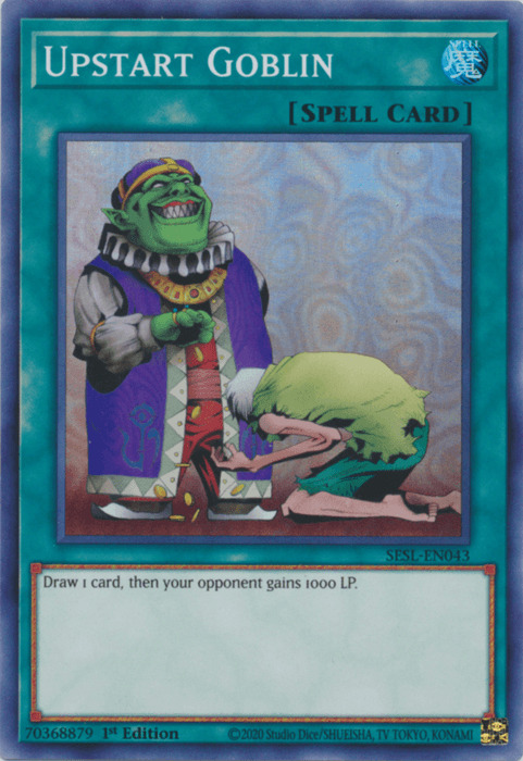 Upstart Goblin [SESL-EN043] Super Rare - Doe's Cards