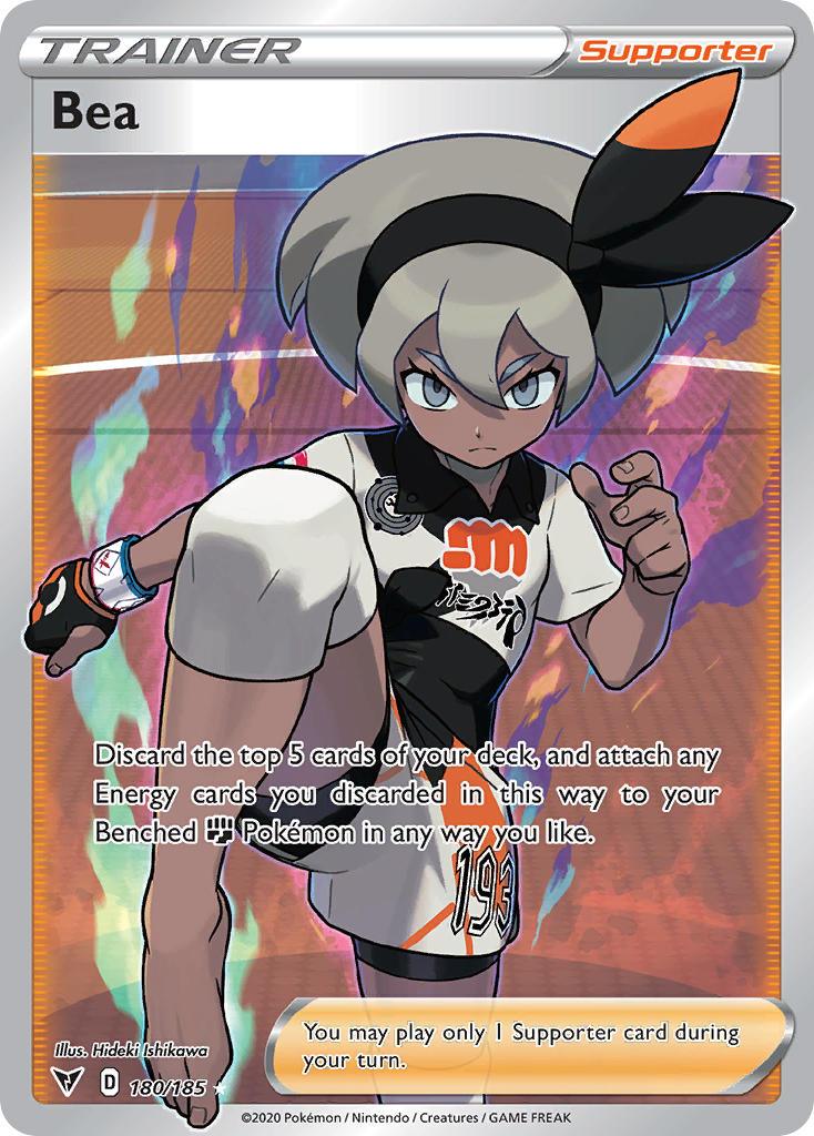 Bea (180/185) [Sword & Shield: Vivid Voltage] - Doe's Cards