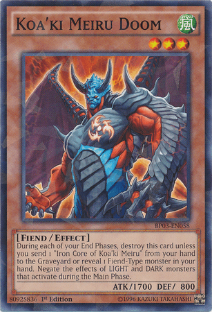 Koa'ki Meiru Doom [BP03-EN058] Shatterfoil Rare - Doe's Cards