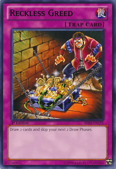 Reckless Greed [BP02-EN175] Rare - Doe's Cards