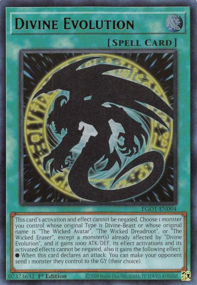 Divine Evolution [EGO1-EN004] Ultra Rare - Doe's Cards