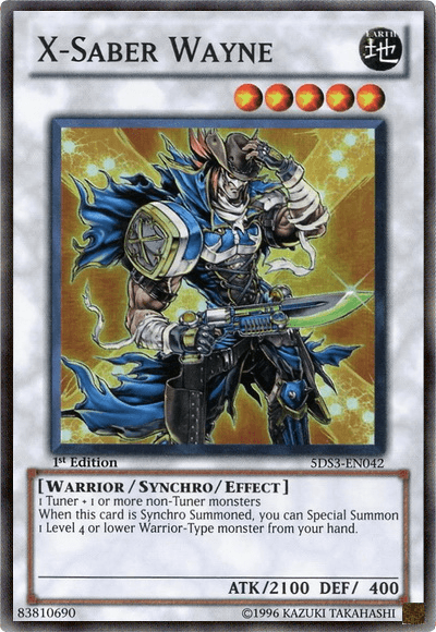 X-Saber Wayne [5DS3-EN042] Super Rare - Doe's Cards