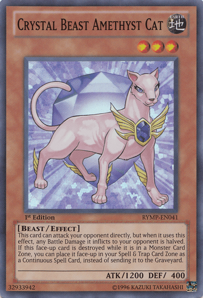 Crystal Beast Amethyst Cat [RYMP-EN041] Super Rare - Doe's Cards