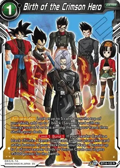 Birth of the Crimson Hero (BT16-122) [Realm of the Gods] - Doe's Cards
