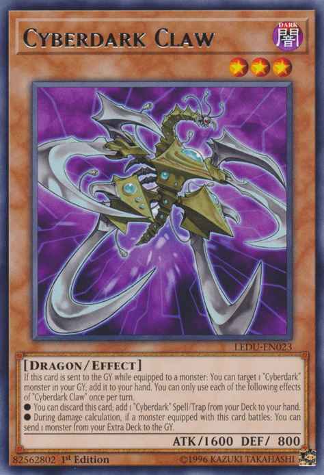 Cyberdark Claw [LEDU-EN023] Rare - Doe's Cards