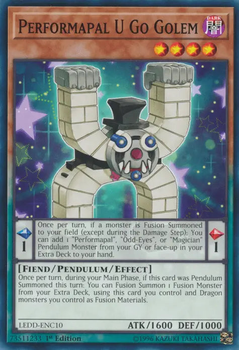 Performapal U Go Golem [LEDD-ENC10] Common - Doe's Cards