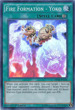 Fire Formation - Yoko [MP14-EN104] Super Rare - Doe's Cards