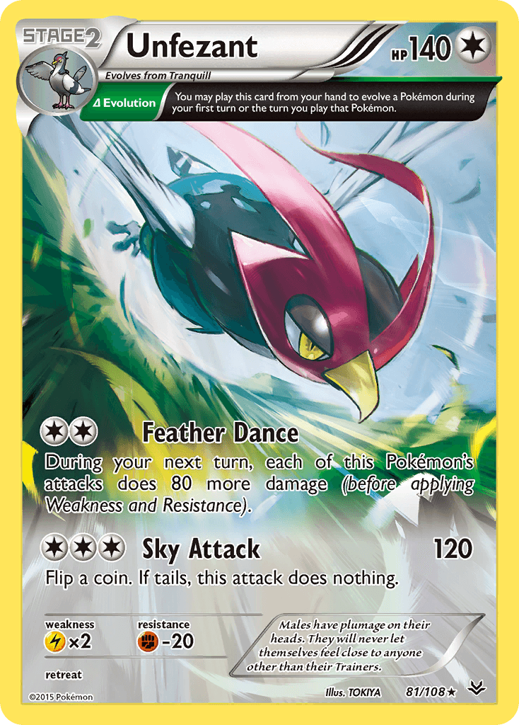 Unfezant (81/108) [XY: Roaring Skies] - Doe's Cards