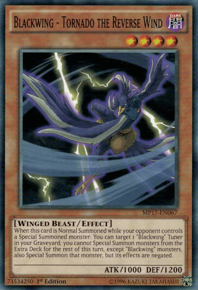 Blackwing - Tornado the Reverse Wind [MP17-EN067] Common - Doe's Cards