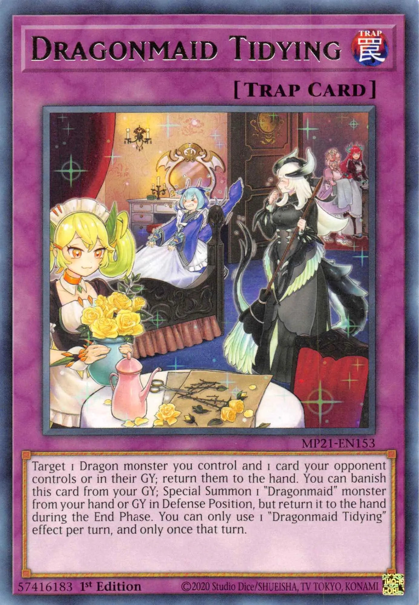 Dragonmaid Tidying [MP21-EN153] Rare - Doe's Cards
