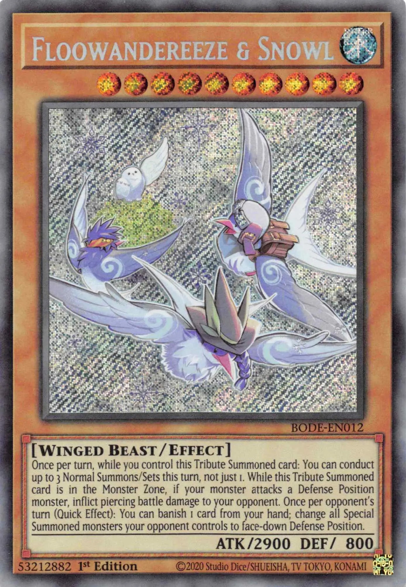Floowandereeze & Snowl [BODE-EN012] Secret Rare - Doe's Cards