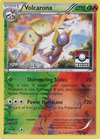 Volcarona (15/114) (League Promo 2nd Place) [XY: Steam Siege] - Doe's Cards