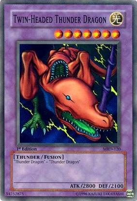 Twin-Headed Thunder Dragon [MRD-120] Super Rare - Doe's Cards