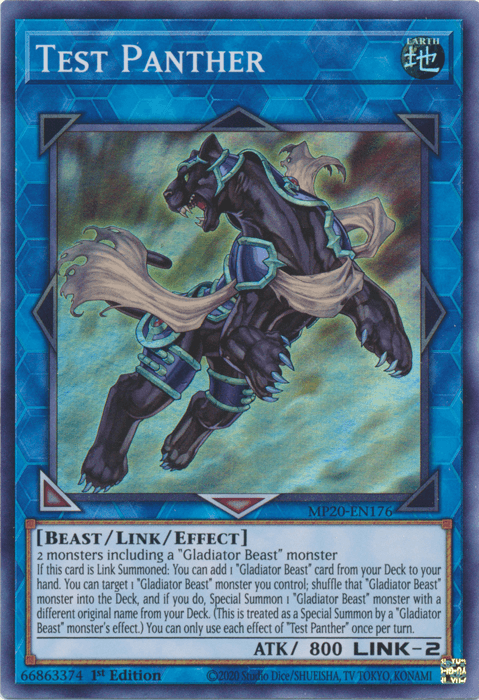 Test Panther [MP20-EN176] Super Rare - Doe's Cards