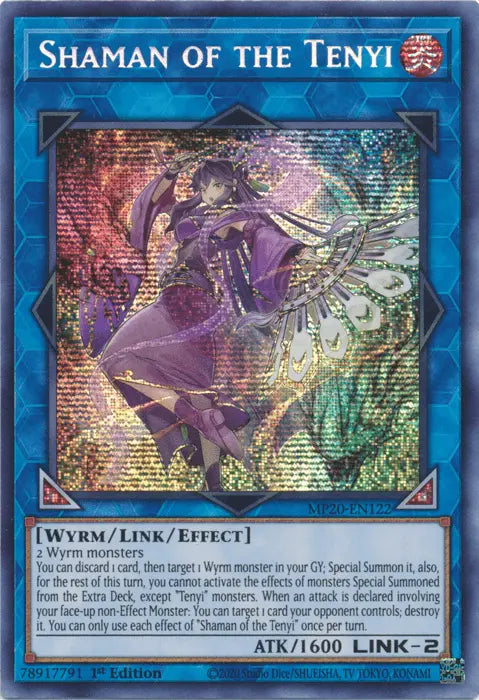 Shaman of the Tenyi [MP20-EN122] Prismatic Secret Rare - Doe's Cards
