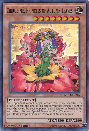 Chirubime, Princess of Autumn Leaves [MP14-EN216] Super Rare - Doe's Cards