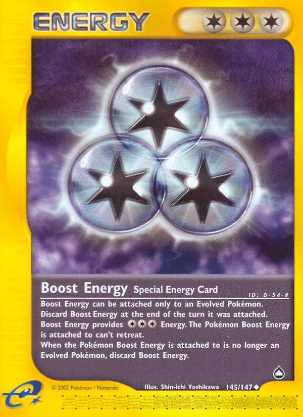 Boost Energy (145/147) [Aquapolis] - Doe's Cards