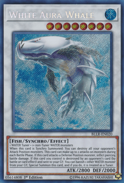 White Aura Whale [BLLR-EN020] Secret Rare - Doe's Cards